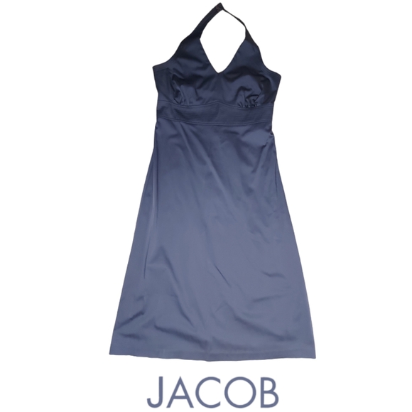 Jacob Halter Neck Grey Dress - Picture 1 of 12